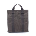 Hermes Backpack Her Line a Dos Gray Canvas