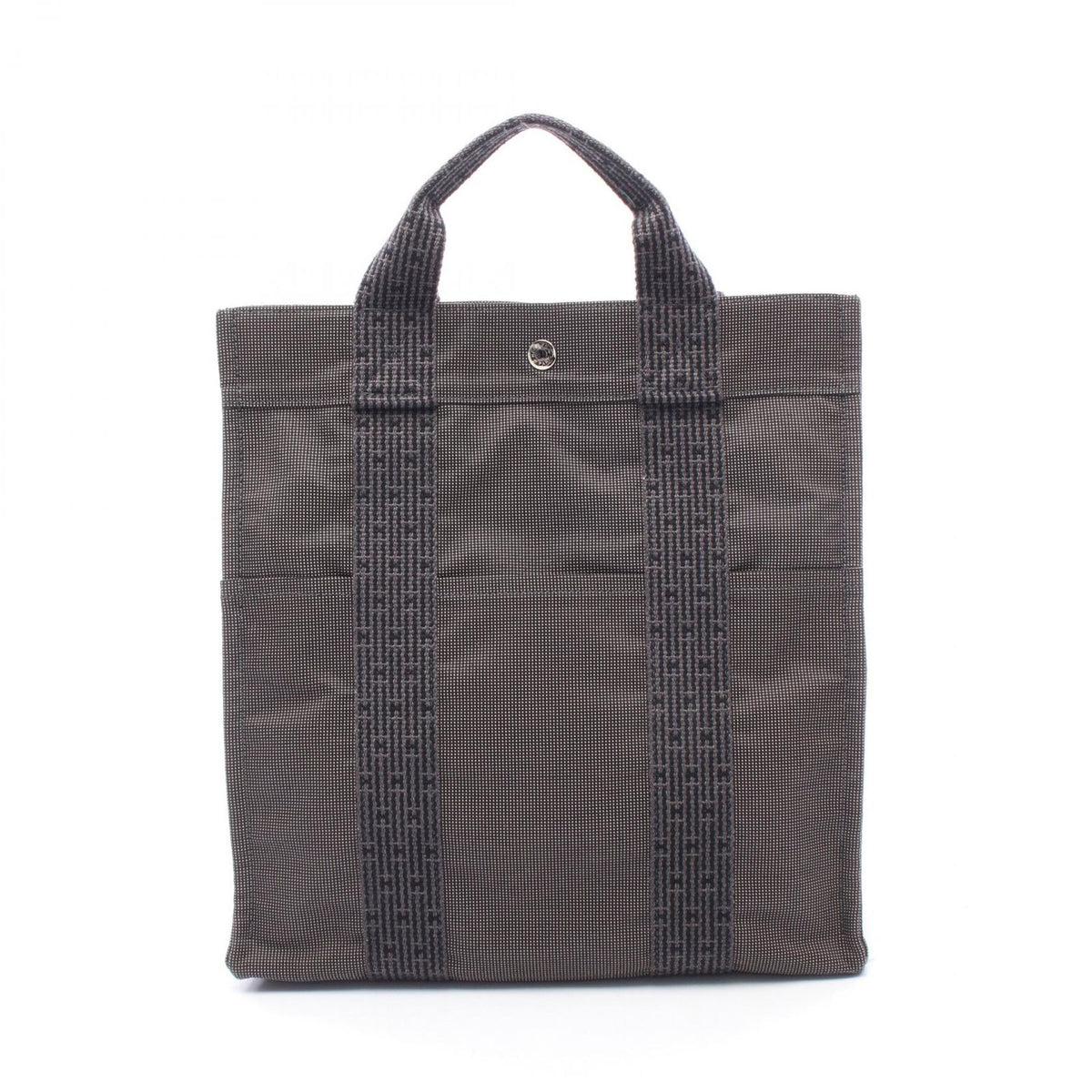 Hermes Backpack Her Line a Dos Gray Canvas