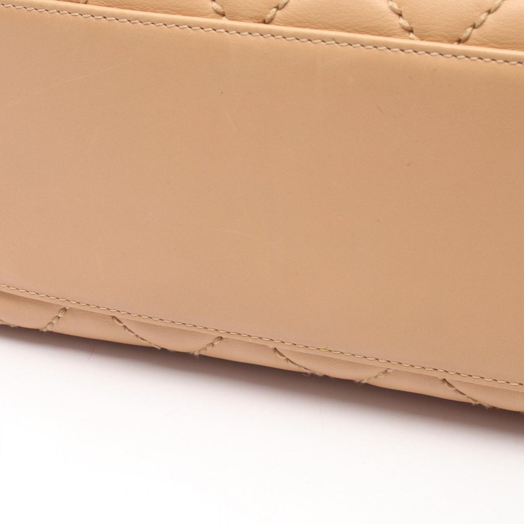 Chanel Handbag Wild Stitch Beige Leather — view 9