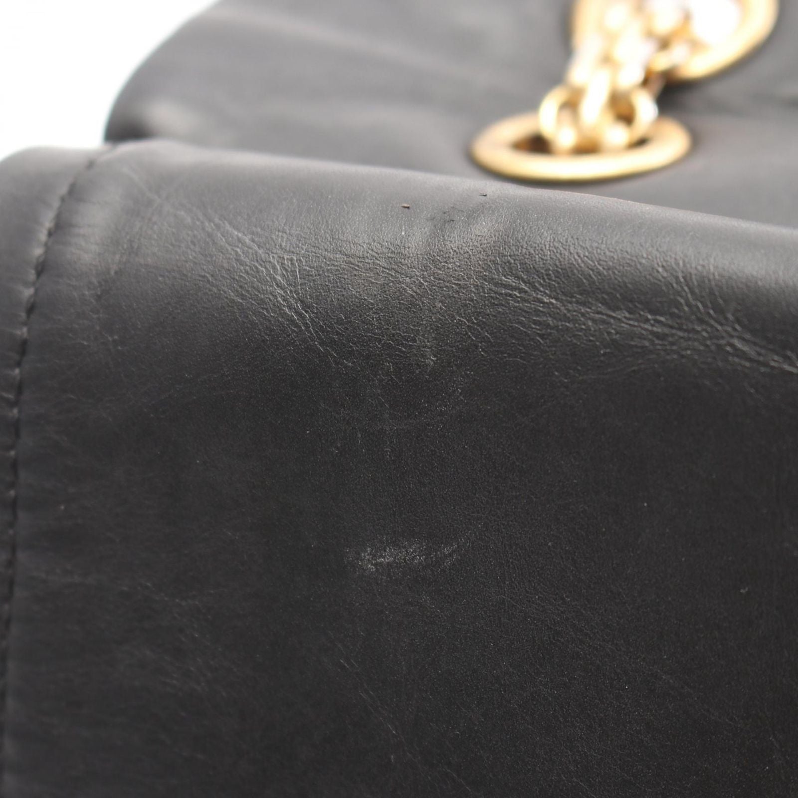 Chanel Shoulder Bag 2.55 Quilted Maxi Double Flap Black Calf Deca Chain — view 7