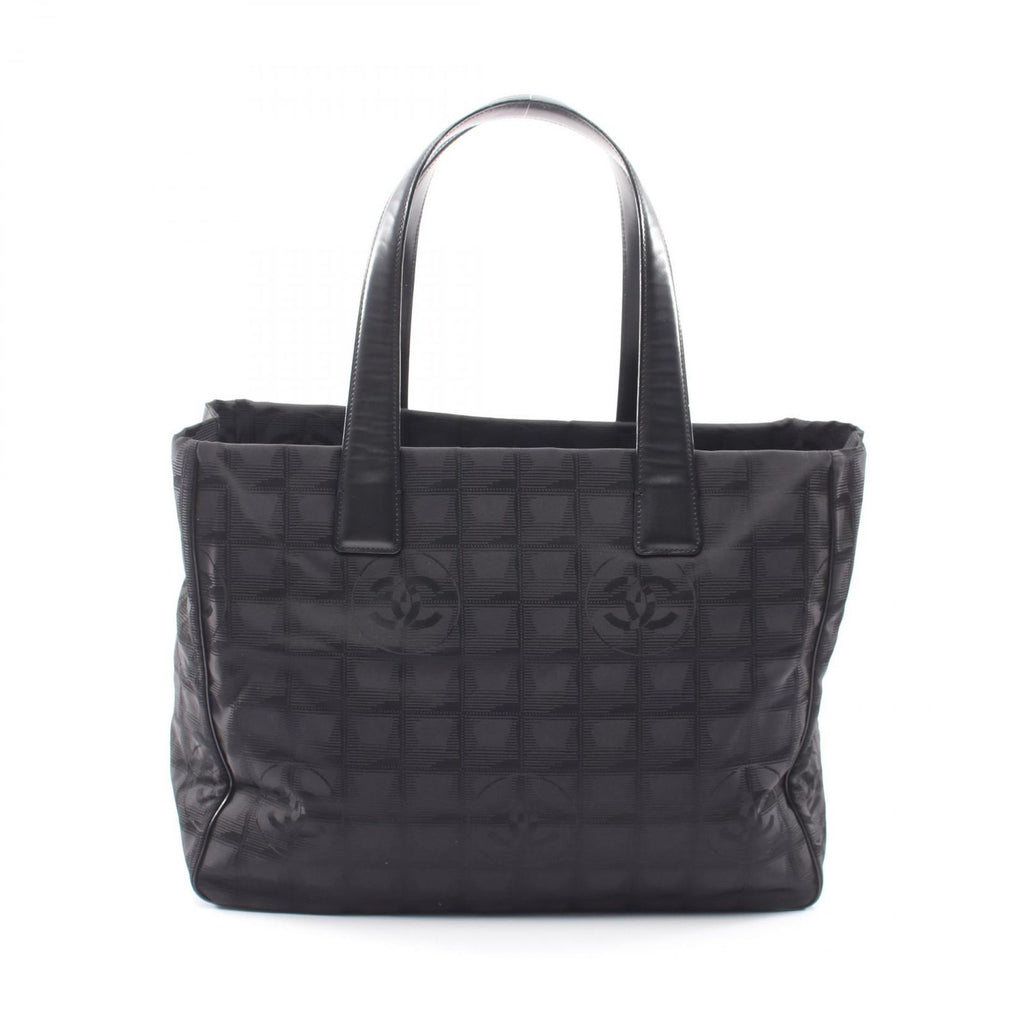 Chanel Tote New Travel Line Black Leather
