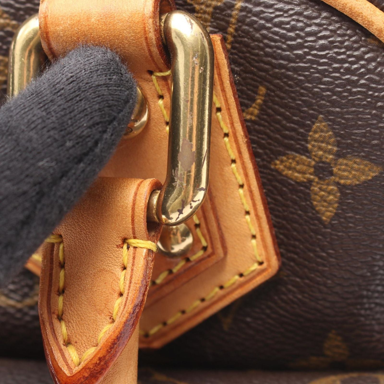Louis Vuitton Handbag Manhattan PM Monogram Canvas Leather — view 8