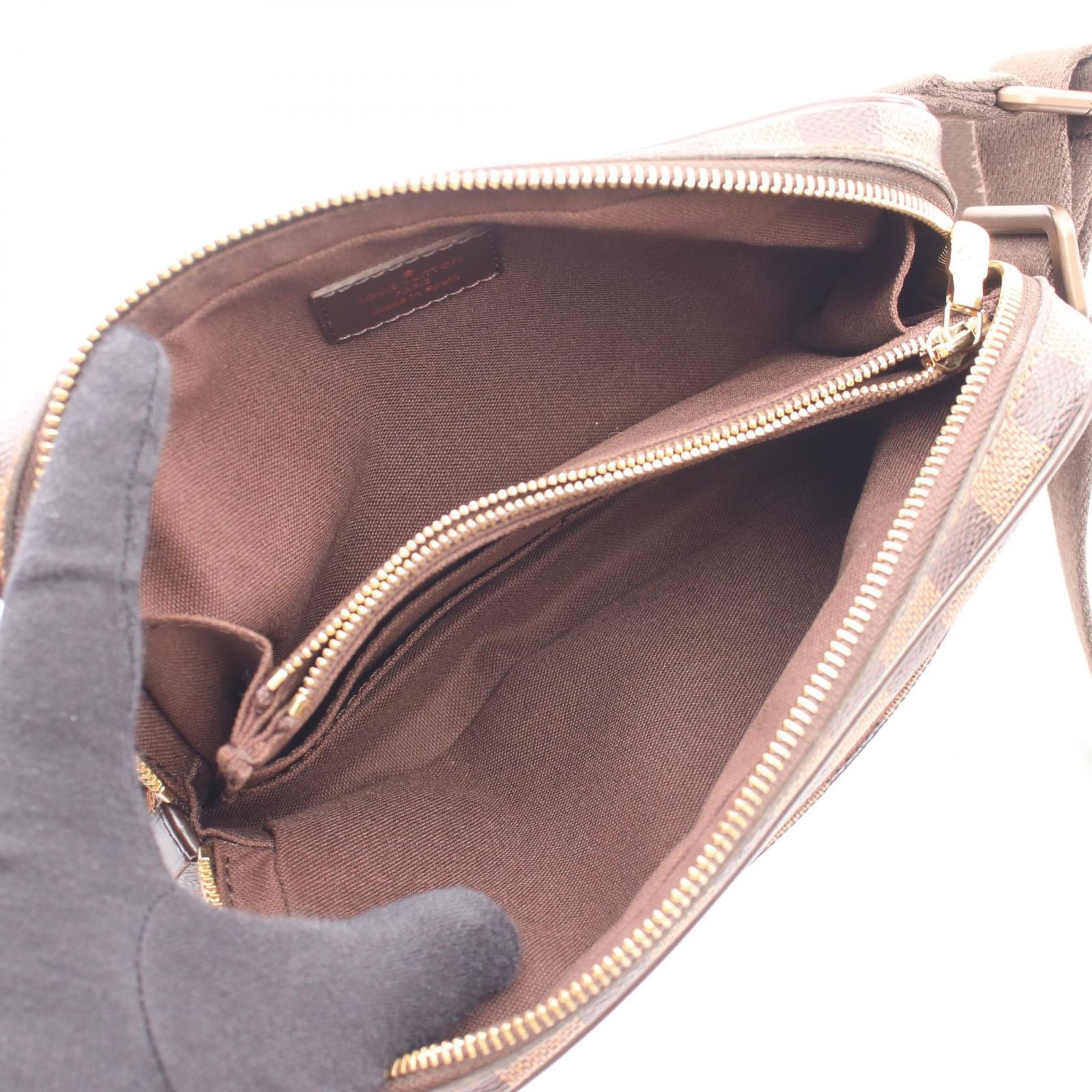 Louis Vuitton Waist Bag Brooklyn Damier Ebene Canvas Leather — view 3