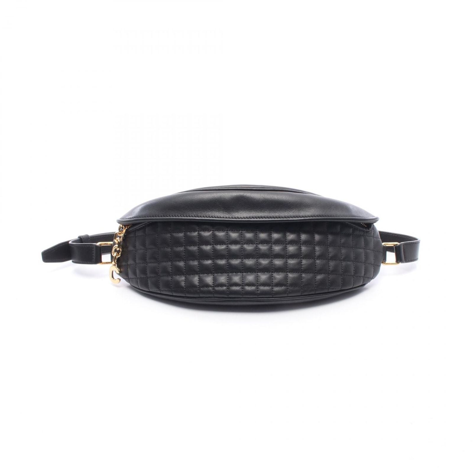 Celine Waist Bag C Charm Black Lambskin