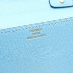 Hermes Shoulder Bag Cinetic Tougo Celeste Leather — view 4
