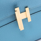 Hermes Shoulder Bag Cinetic Tougo Celeste Leather — view 9