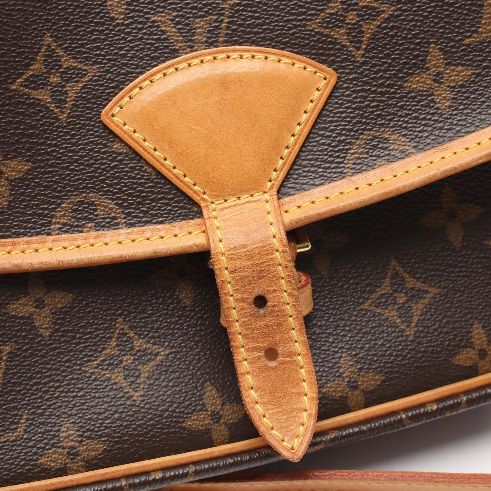 Louis Vuitton Shoulder Bag Sologne Canvas Leather — view 9