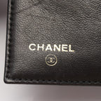 Chanel Trifold Wallet CC Logo Black Caviar Leather — view 5