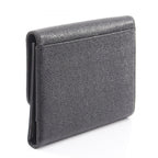 Chanel Trifold Wallet CC Logo Black Caviar Leather — view 2