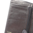 Chanel Trifold Wallet CC Logo Black Caviar Leather — view 8