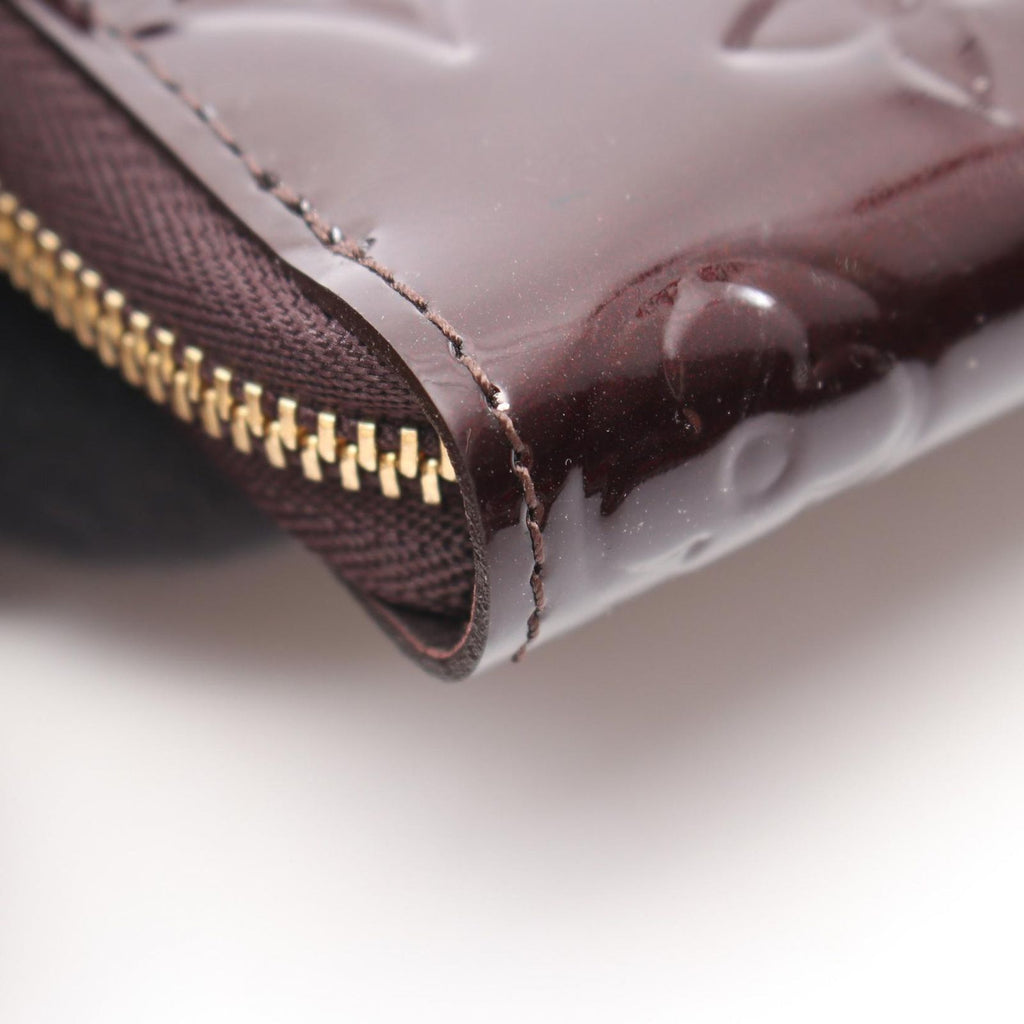 Louis Vuitton Coin Case Amarante Leather Zippy Purse — view 6