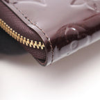 Louis Vuitton Coin Case Amarante Leather Zippy Purse — view 6
