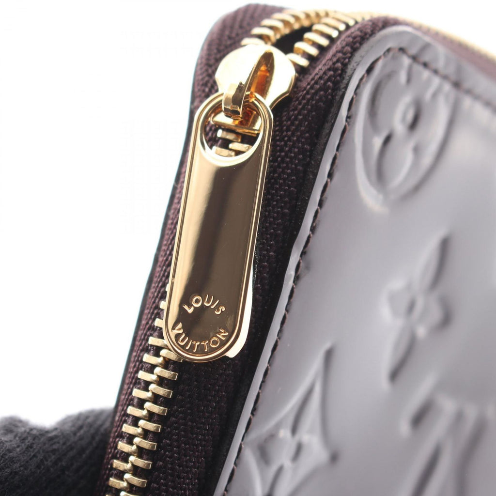 Louis Vuitton Coin Case Amarante Leather Zippy Purse — view 7