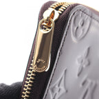 Louis Vuitton Coin Case Amarante Leather Zippy Purse — view 7