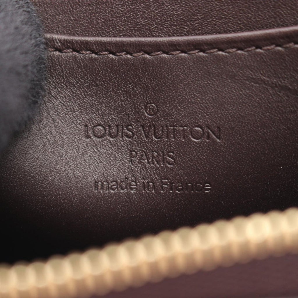 Louis Vuitton Coin Case Amarante Leather Zippy Purse — view 4