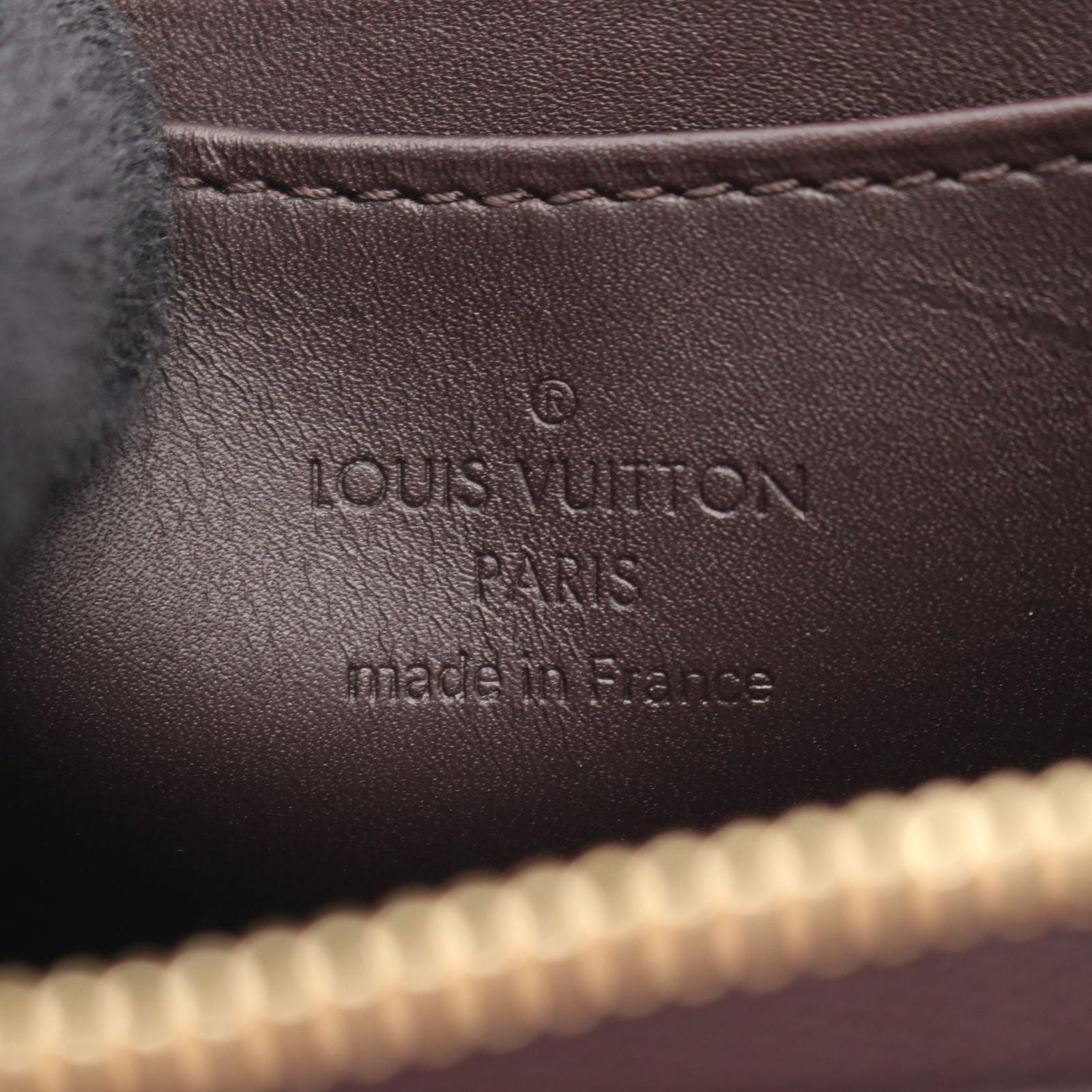 Louis Vuitton Coin Case Amarante Leather Zippy Purse — view 4