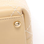 Chanel Tote Wild Stitch Beige Leather — view 8
