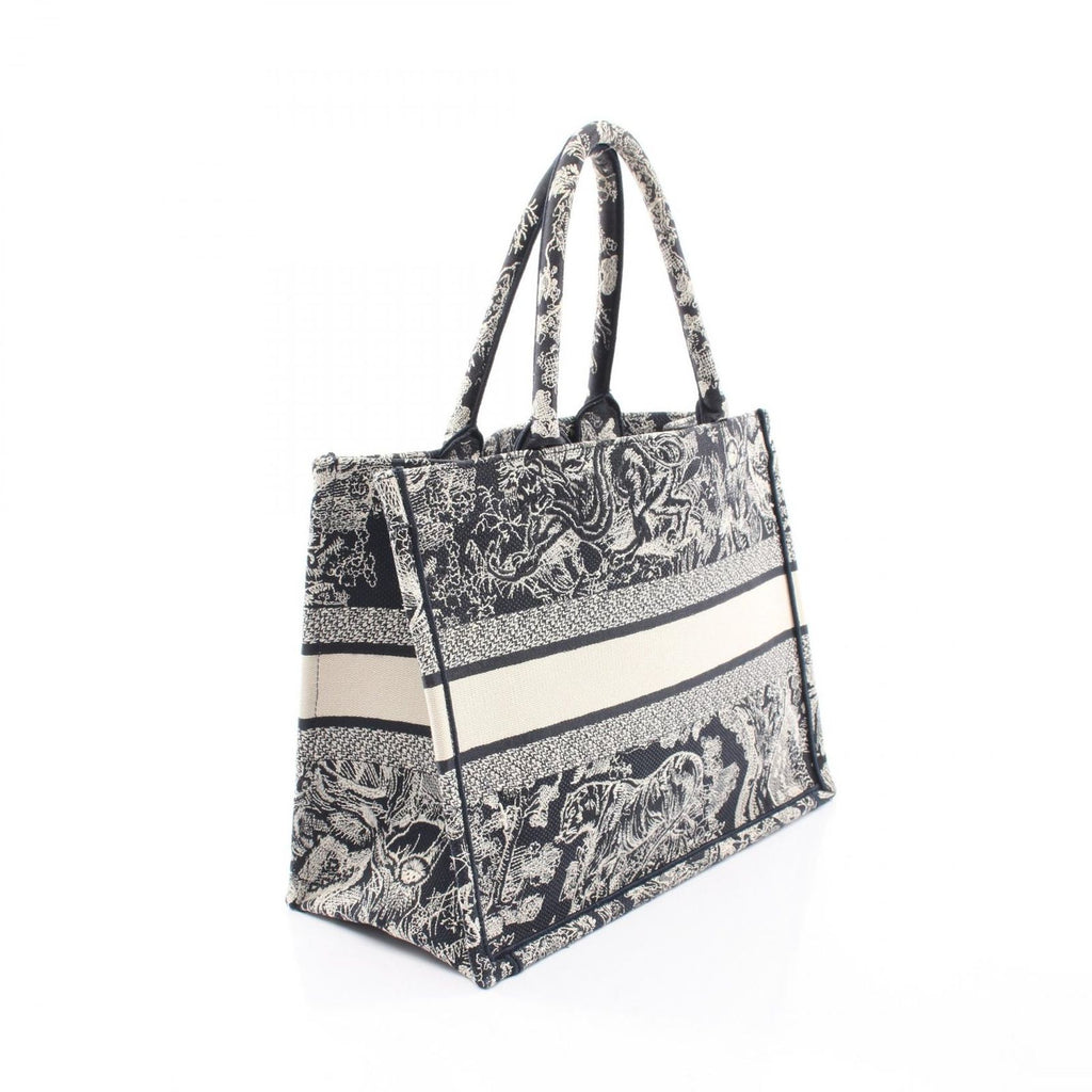 Dior Tote Book Navy Canvas — view 2