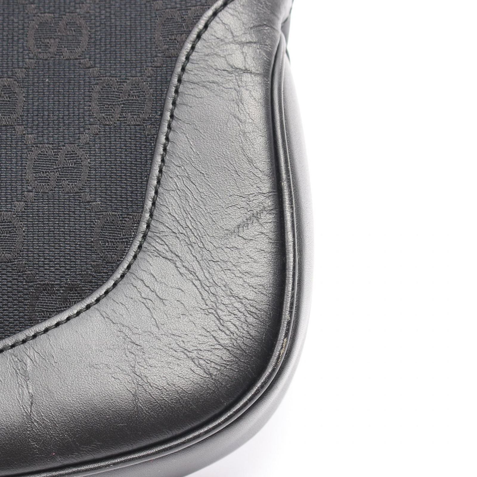 Gucci Shoulder Bag Jackie GG Canvas 001 Black — view 8