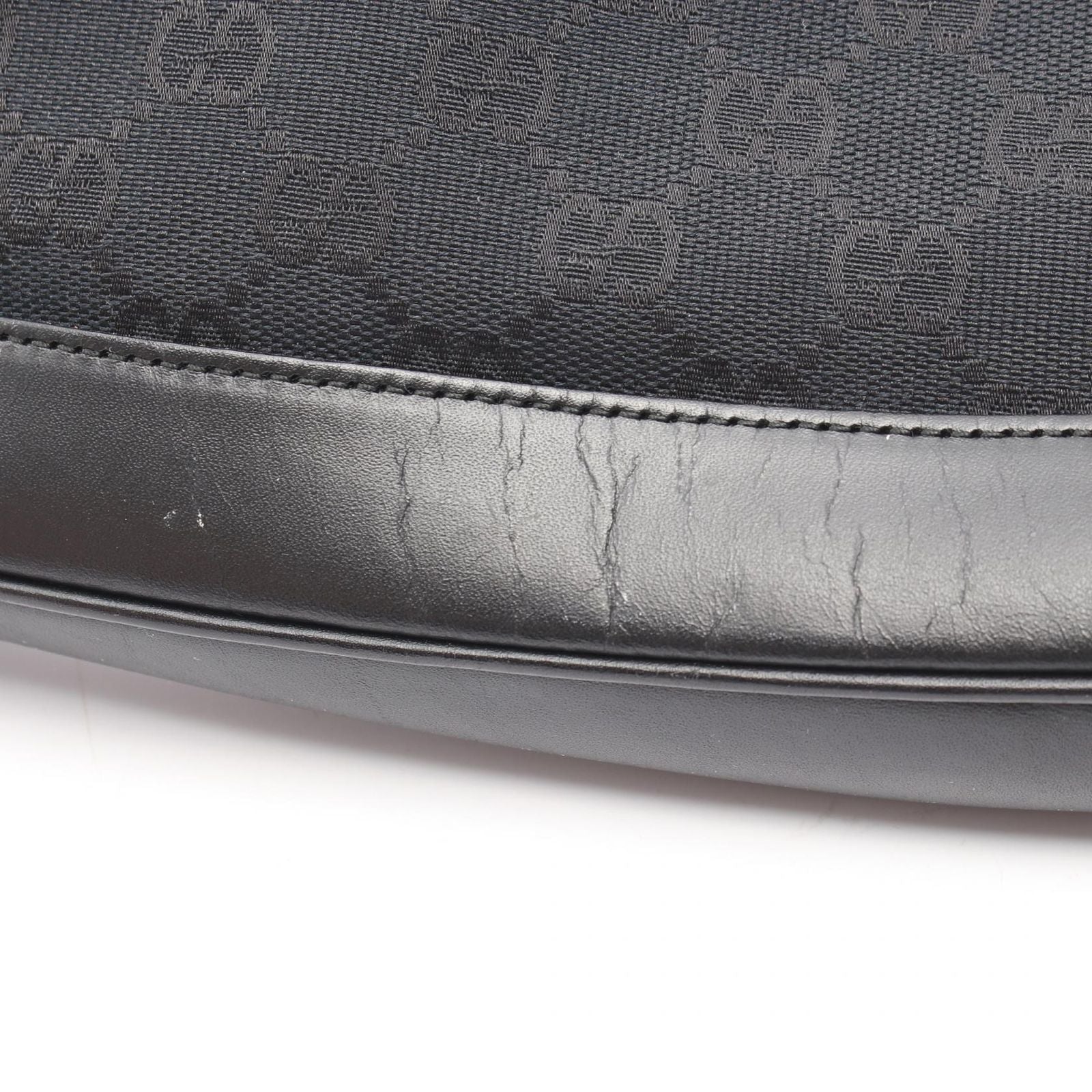 Gucci Shoulder Bag Jackie GG Canvas 001 Black — view 7