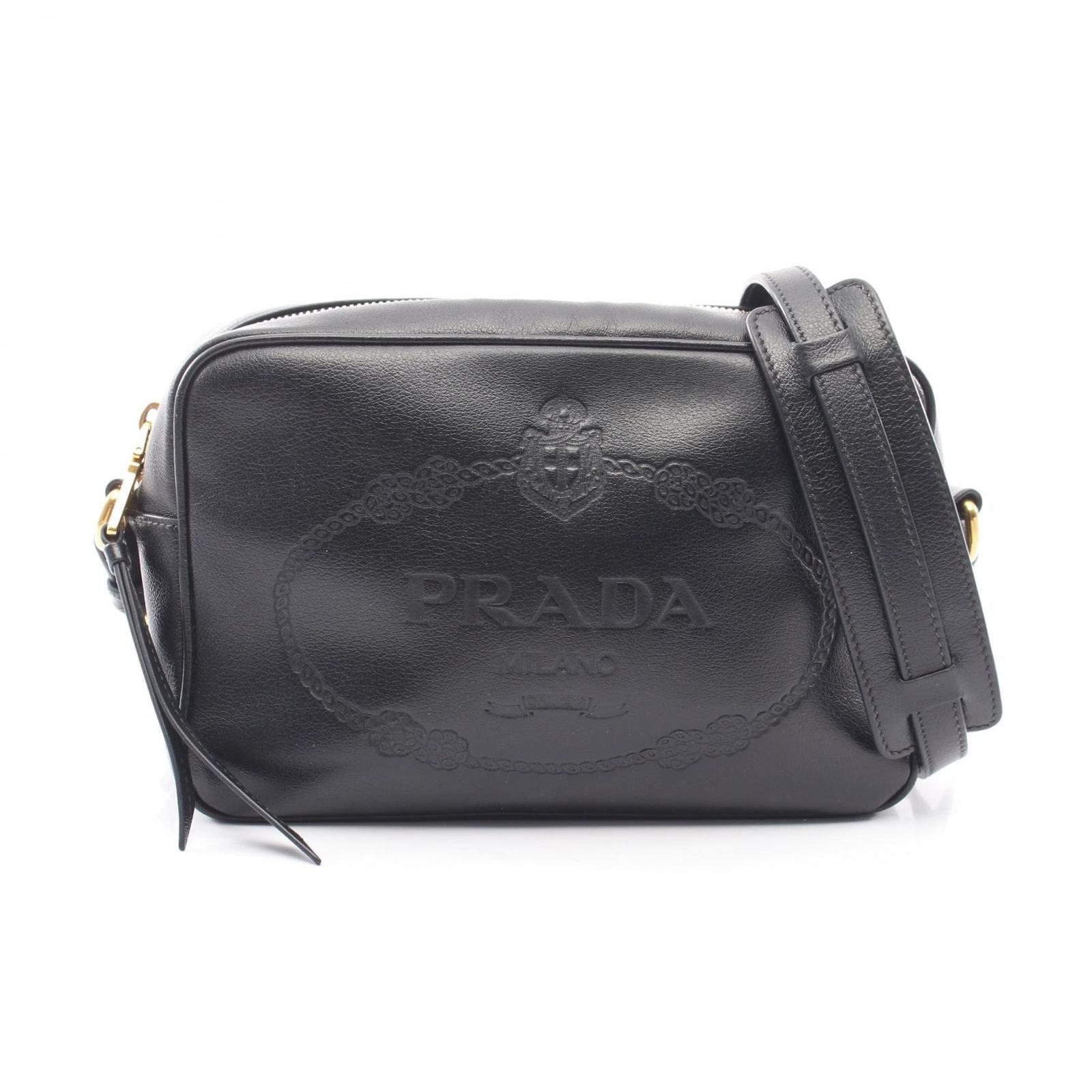Prada Shoulder Bag Black Leather