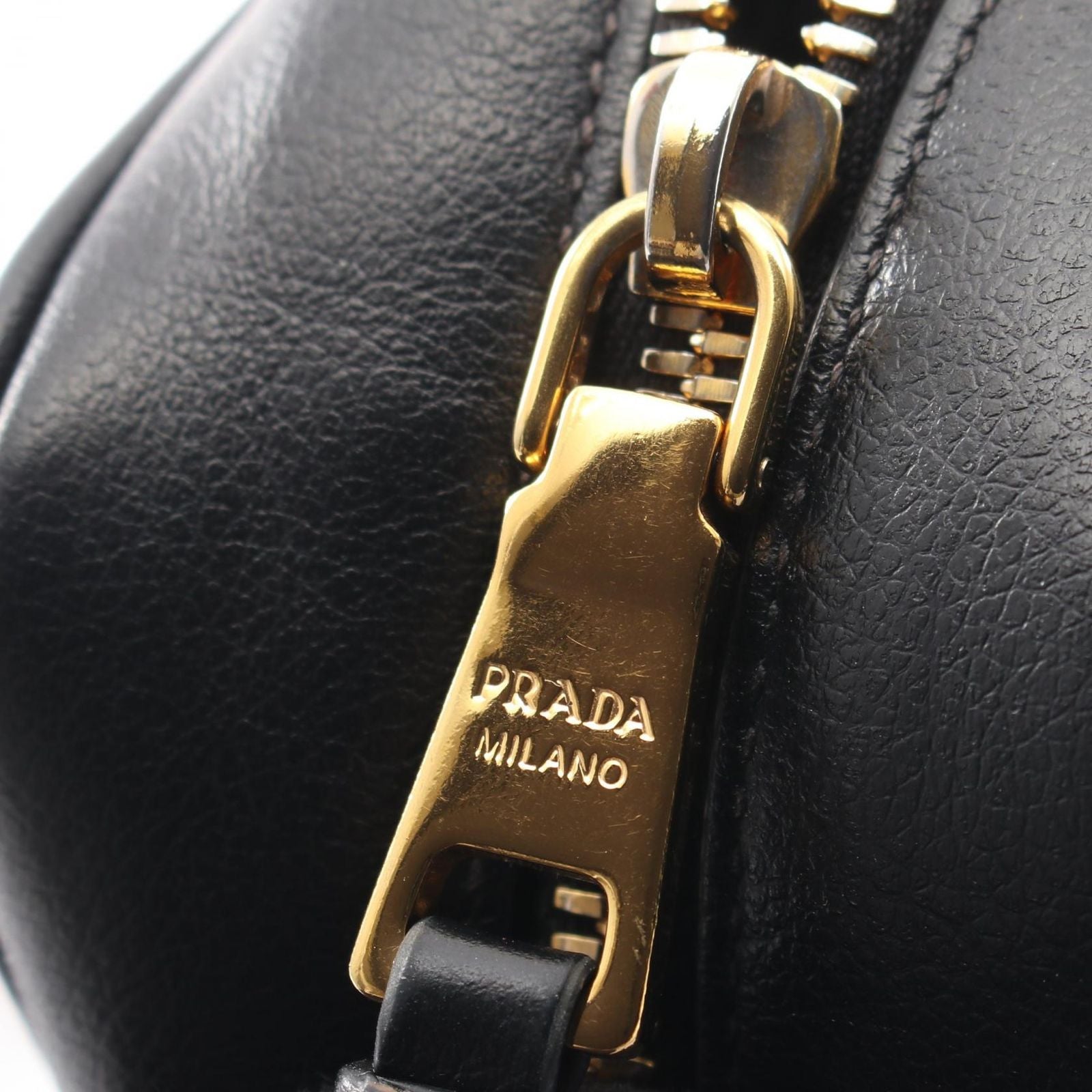 Prada Shoulder Bag Black Leather — view 8