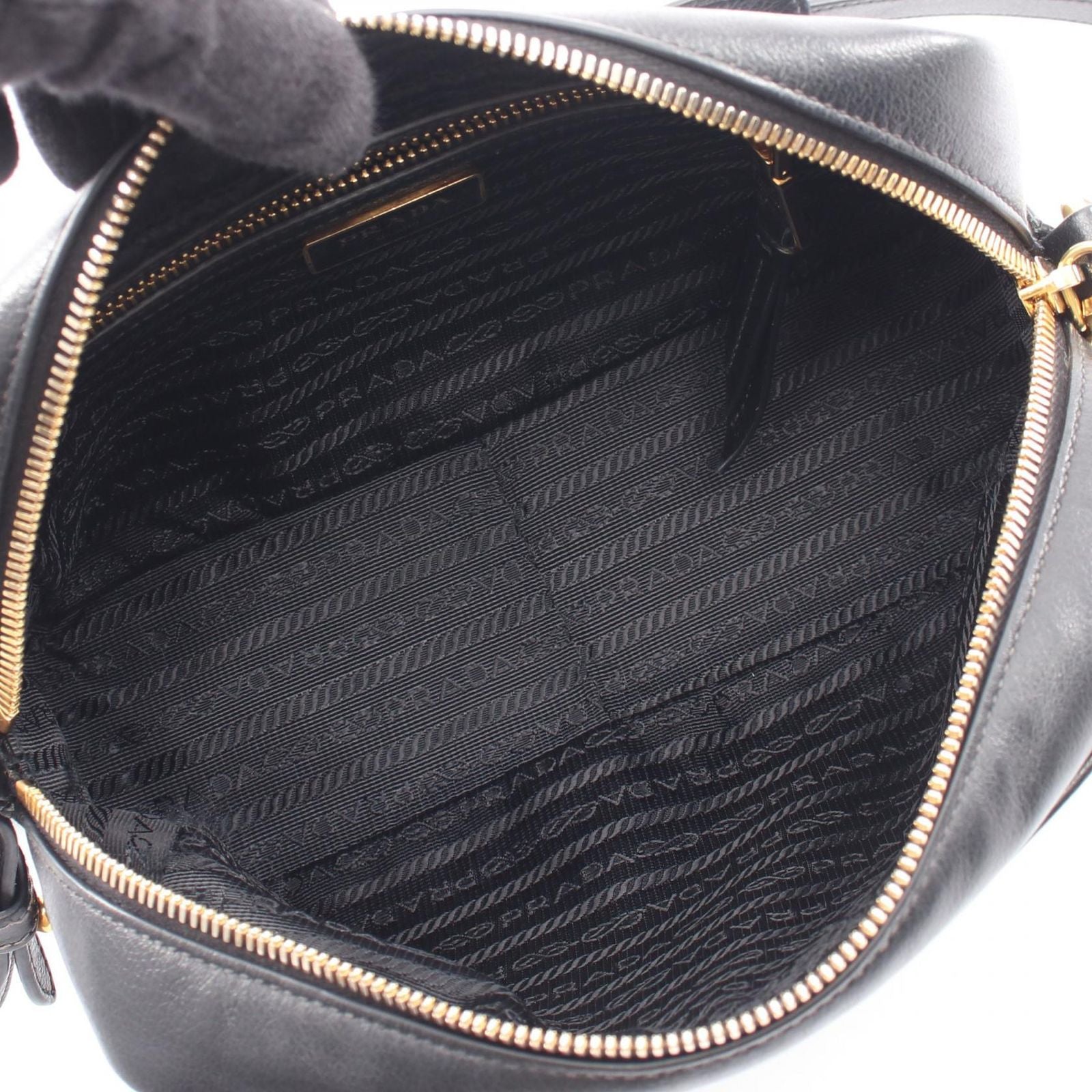 Prada Shoulder Bag Black Leather — view 3