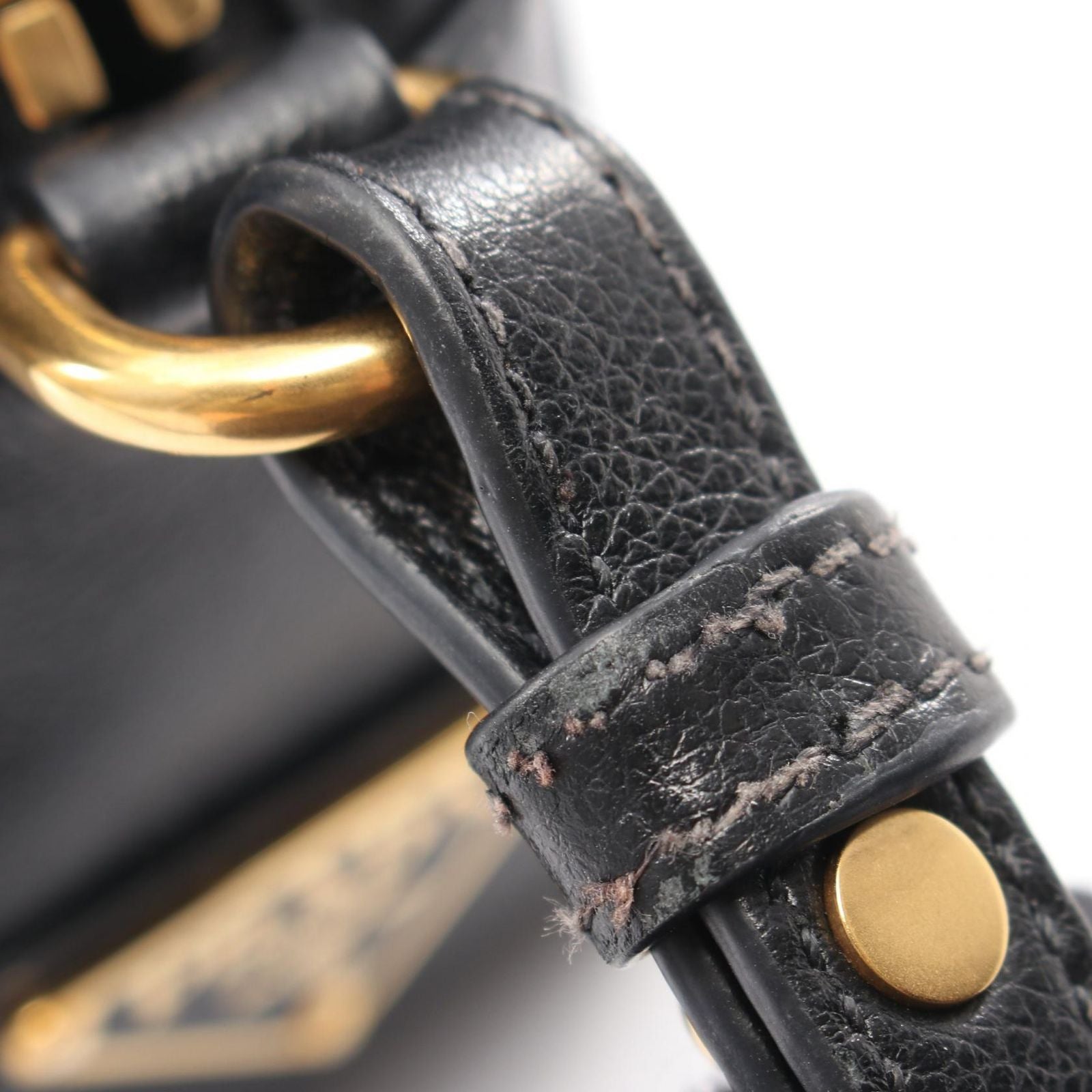Prada Shoulder Bag Black Leather — view 7