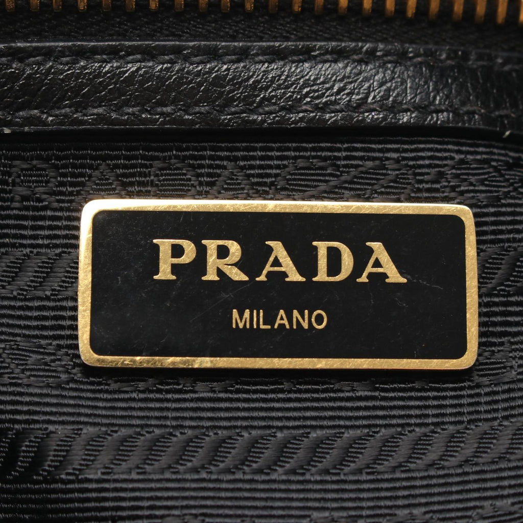 Prada Shoulder Bag Black Leather — view 4