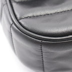Celine Shoulder Bag Monochrome Black Leather Chain — view 7