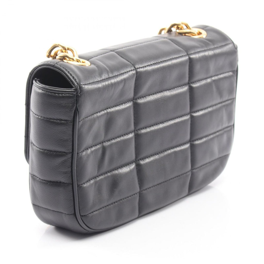 Celine Shoulder Bag Monochrome Black Leather Chain — view 2
