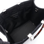 Fendi Tote Sunshine Medium 2-Way Black Canvas Leather — view 3