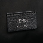 Fendi Tote Sunshine Medium 2-Way Black Canvas Leather — view 4