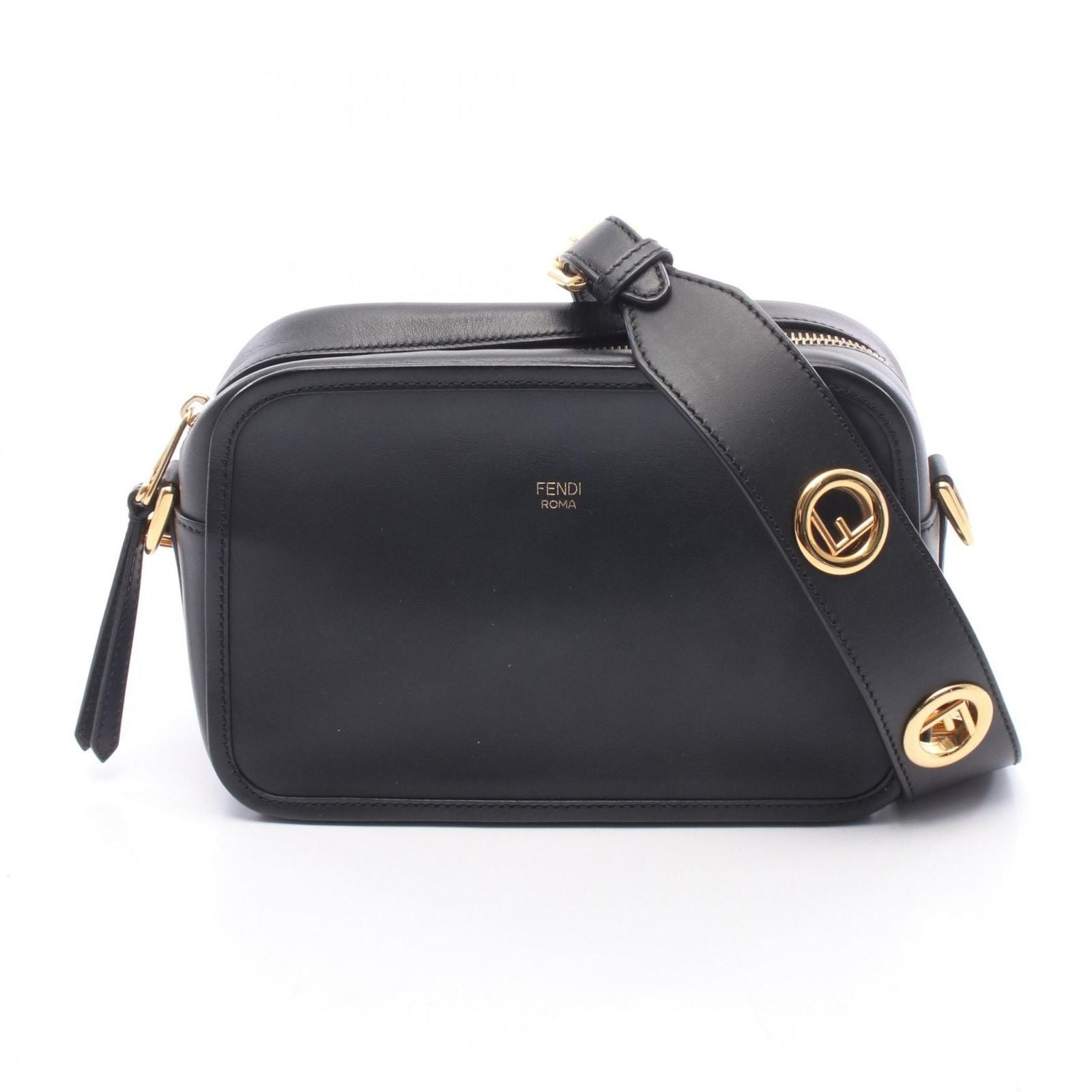 Fendi Shoulder Bag Cam Is Black Leather