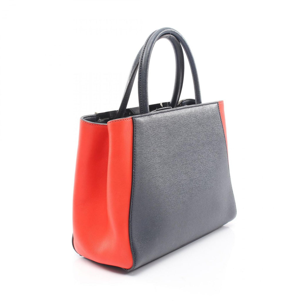 Fendi Handbag Petite Petit Tou Jours Navy Red Leather — view 2