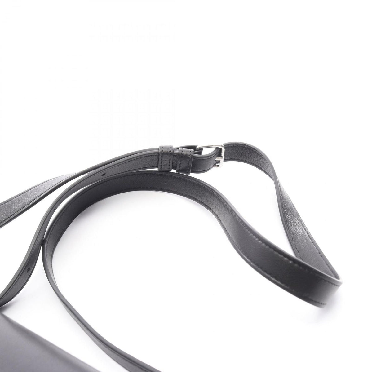 Celine Shoulder Bag Besace Triomphe Black Leather — view 8