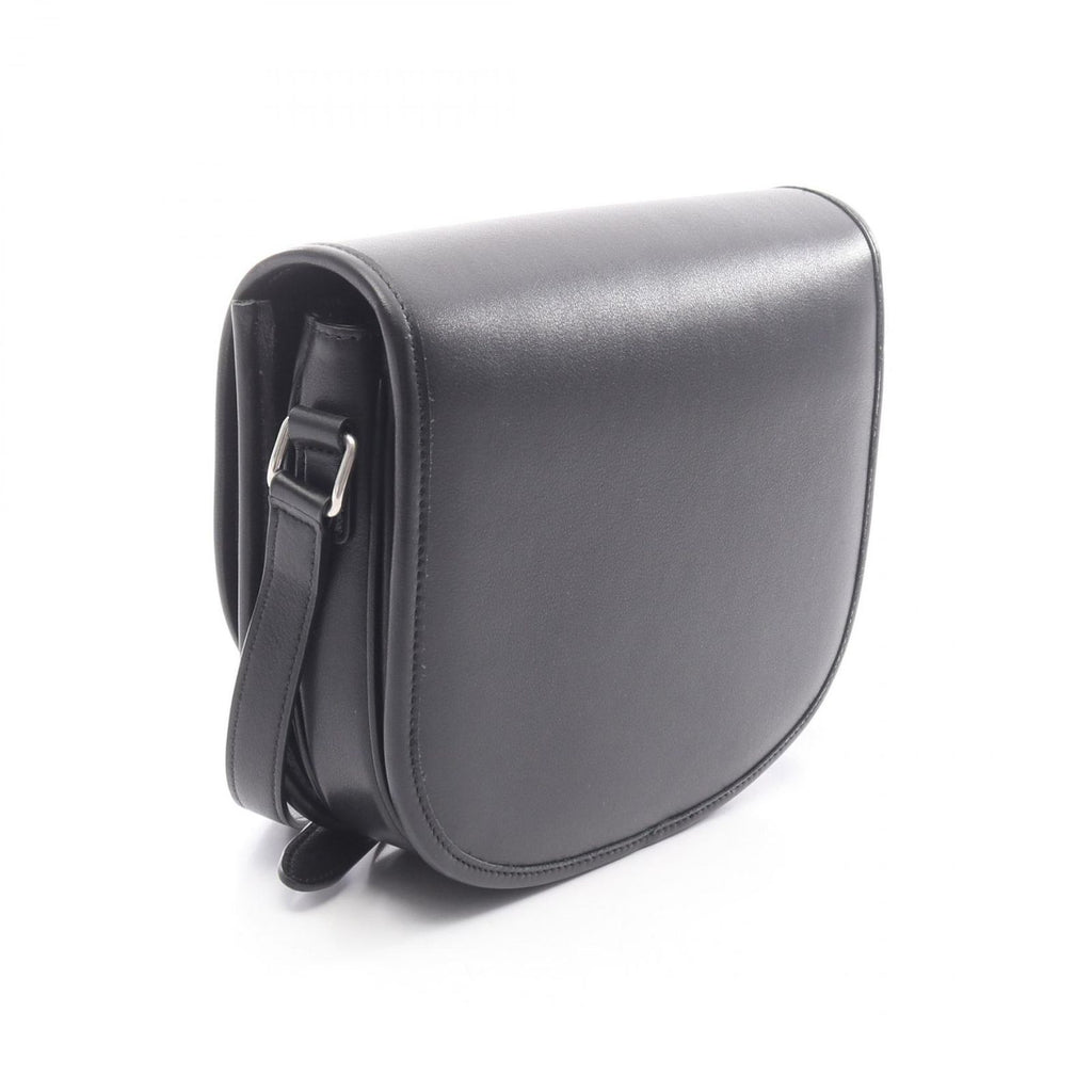 Celine Shoulder Bag Besace Triomphe Black Leather — view 2
