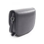 Celine Shoulder Bag Besace Triomphe Black Leather — view 2
