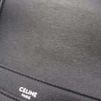 Celine Shoulder Bag Besace Triomphe Black Leather — view 7