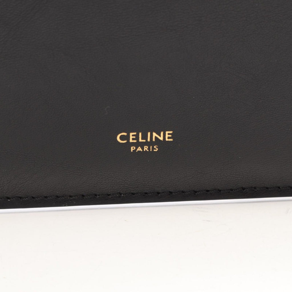 Celine Tote Flat Luggage Black Leather — view 4