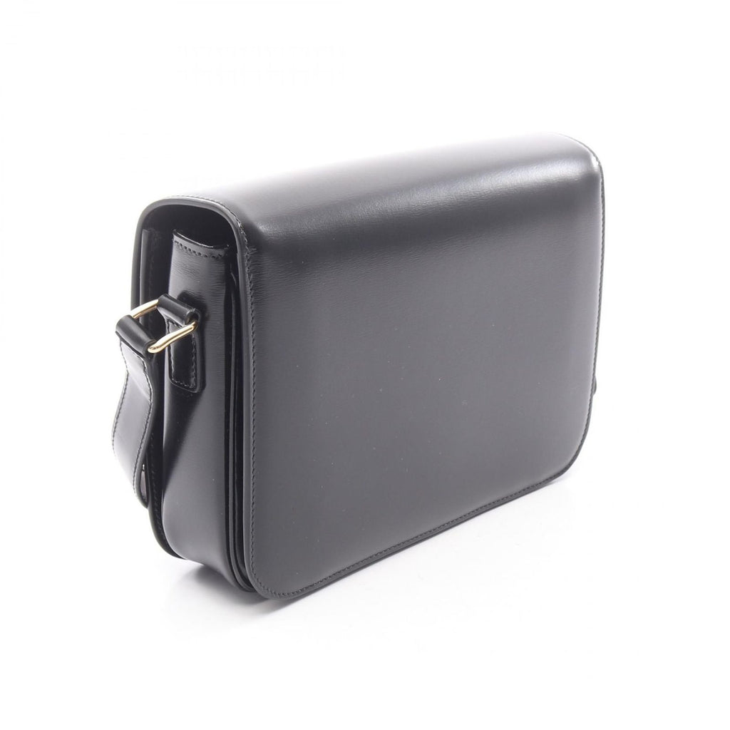 Celine Shoulder Bag Classic Triomphe Black Leather — view 2