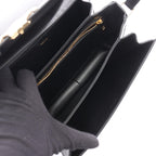 Celine Shoulder Bag Classic Triomphe Black Leather — view 3