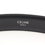 Celine Belt Triomphe Silver Gray Leather — view 4