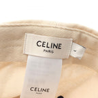 Celine Cap Triomphe Re Sully Cream Navy Cap — view 4