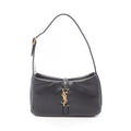 Saint Laurent Paris Handbag le 5 a 7 le Cassette Hobo Black Lambskin