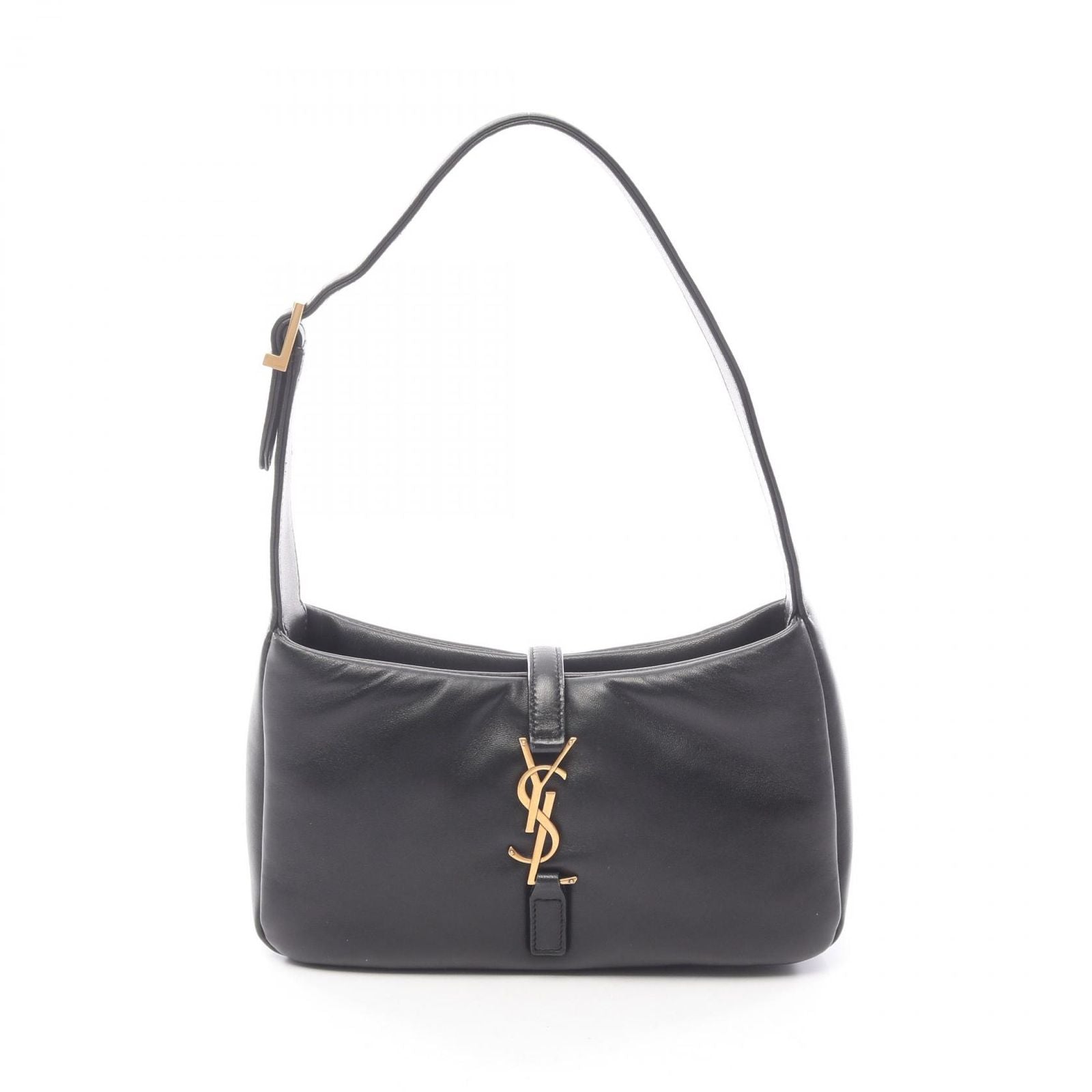 Saint Laurent Paris Handbag le 5 a 7 le Cassette Hobo Black Lambskin