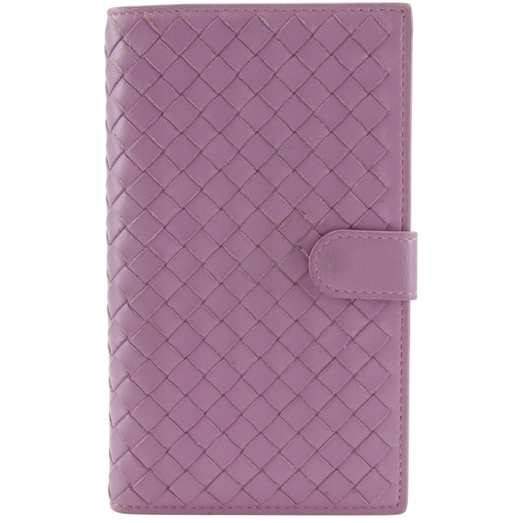 Bottega Veneta Intrecciato Calf Pink Wallet