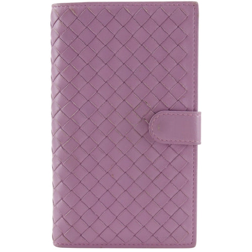 Bottega Veneta Intrecciato Calf Pink Wallet
