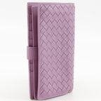 Bottega Veneta Intrecciato Calf Pink Wallet — view 3