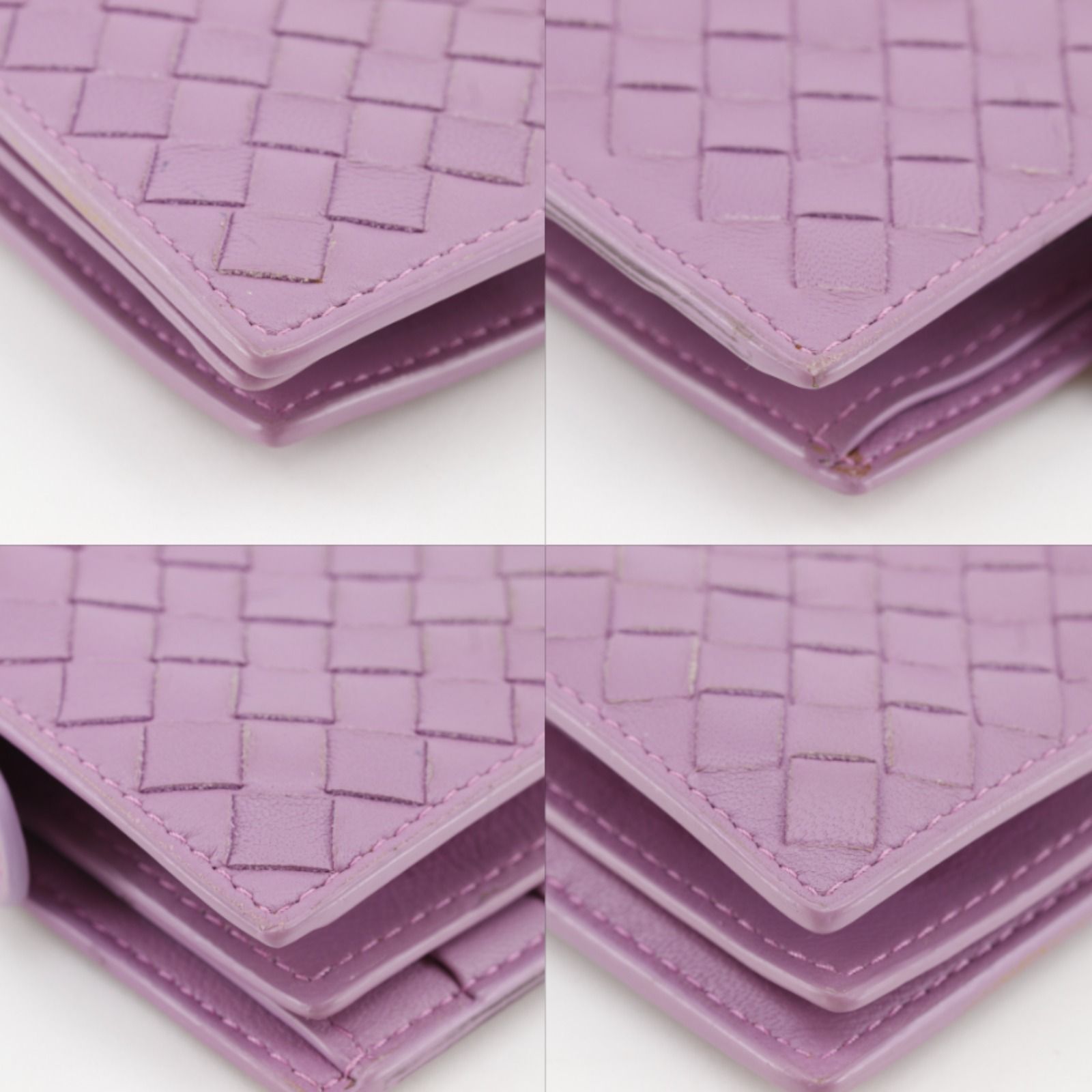 Bottega Veneta Intrecciato Calf Pink Wallet — view 6
